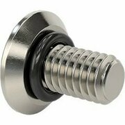 BSC PREFERRED Seal Tamper-Resist Torx Flat Head Screws 18-8 Stainless ST w Buna-N O-Ring M4x.7mm Thrd 8mm L, 5PK 97870A192